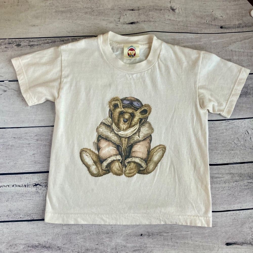 The English Teddy Bear Company Pilot Bear Vintage Shirt, 3T-4T